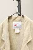 80's European label - cotton/linen military essence jacket