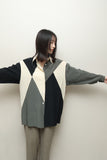 80s Les Copains - silk paneled shirt