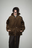 80's Italian label - NOS corduroy hi-neck jacket