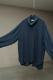 00's EMPORIO ARMANI swim wear - viscose half-zip pullover shirt