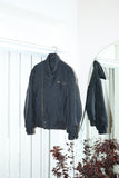 80's DANIEL HECTER - silk padded riders blouson