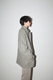 80-90's wool middle length jacket with flap pockets