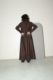 90-00's Dries Van Noten - wool sculpture long silhouette sleeveless-jacket