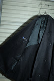 80's CLAUDE MONTANA - linen double breasted front loop button jacket