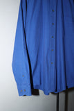 c90's Yves Saint Laurent - dress shirt in cobalt blue