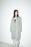 80s MANI by Giorgio Armani - cotton iridescent 2way-neck mid-coat