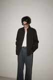00-10's GUCCI (by TOM FORD?) - cotton side slit dress shirt / brown