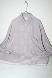 80-90's rayon geometrical pattren shirt