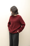 c90's US label - cashmere all ribbed knit sweater