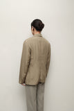 80-90's European label - silk double breasted jacket