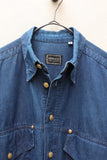 c90s VERSACE - indigo denim shirt