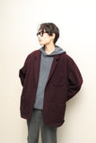 80's Lee Cooper - wool 2B jacket in burgundy