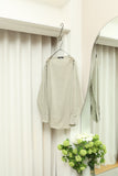 80s Giorgio Armani - cotton pullover shirt with lace-up neck detail