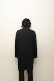 90's Allegri - cotton mixed wool 2-way neck balmacaan coat