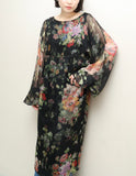 c2020's Dries Van Noten - silk flower pattern sheer dress