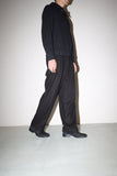 50’s wool tuck side straight silhouette trousers