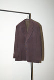 80’s GIANFRANCO FERRE - glossy silk in dusty purple