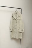90s JIL SANDER - cotton/poly safari detail mid trench coat