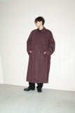 c80’s German label - cotton padded coat in maroon color