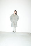 80s MANI by Giorgio Armani - cotton iridescent 2way-neck mid-coat