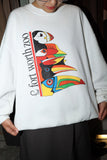 c90's graphic print sweat shirt