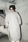 80s German label  - cotton shell down trench coat