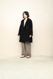 c90's Max Mara- wool 2-way neck boxy double coat