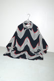 90's HAUPT - rayon geometrical pattern shirt
