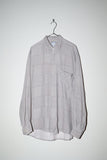 80-90's rayon geometrical pattren shirt