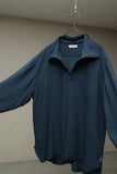 00's EMPORIO ARMANI swim wear - viscose half-zip pullover shirt
