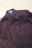 80s GIORGIO ARMANI - iridescent purple, wool shirt