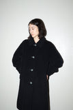 90-00's SPORTMAX - wool/cashmere black midi coat
