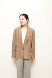 80-90's European label - silk/cupro conpact jacket
