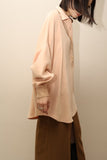 c90's SPORTMAX - faux suede wide silhouette pullover blouse