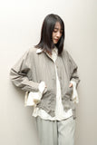90s–00s European label - rayon blouse with frill cuffs