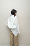 00-10's CELINE by Phoebe Philo - cotton deformed constructive shirt
