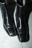 PRADA - square toe side-zip boots