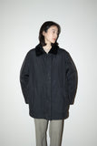 90’s Allegri - polyurethane coated nylon shell, velour collar padded jacket
