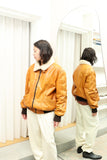 c70's European label - B3 type leather boa-liner blouson