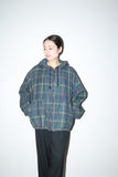 80s–90s European label - cotton plaid zip-up jacket