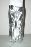 French label - metallic utility pants