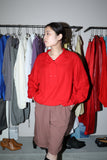 80s French label - rayon pullover shirt-top