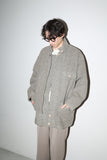 80-90's wool middle length jacket with flap pockets