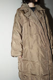 c2000's Max Mara - metallic color, buttonless front down coat