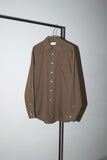c90's Yves Saint Laurent - dress shirt in glossy brown