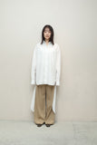 00-10's CELINE by Phoebe Philo - cotton deformed constructive shirt