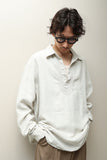 2000s European label - linen skipper shirt tops