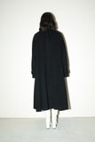 80's MARELLA - cashmere mixed wool, A-line single balmacaan coat