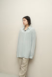 80's MESSORI - silk minimal dress shirt