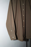 c90's Yves Saint Laurent - dress shirt in glossy brown